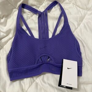 Nike Dri-fit Strappy Purple Sports Bra